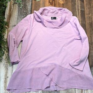 Fenini Lilac Cowl Neck Top XL